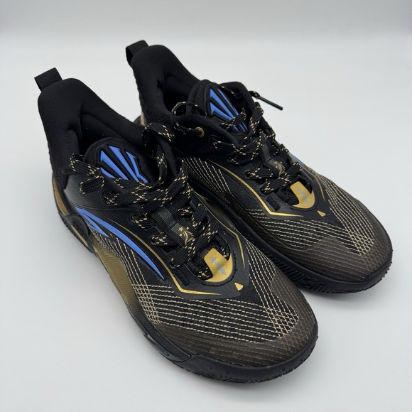 Kyrie Irving ANTA Kai 1 Speed Men's Basketball Shoes Black Gold Size 7 w/ Box